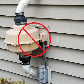 fan mounted unbalanced on the siding
