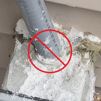 flexible conduit raceway is shoved into a box 2