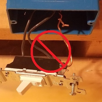 Radon outdoor outlet with fittings that are not waterproof.