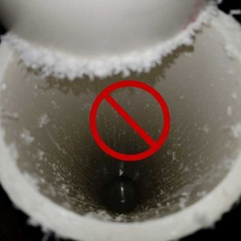 Improperly installed radon mitigation system